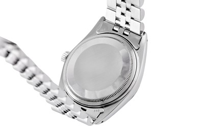Lot 406 - ROLEX. AN OYSTER PERPETUAL DATEJUST WRISTWATCH