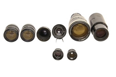 Lot 298 - A Selection of Arriflex, C & D Mount Cine Lenses.