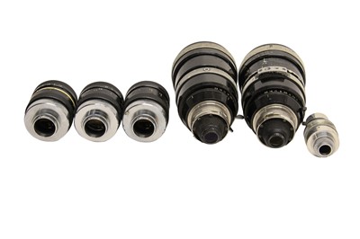 Lot 337 - JH Dallmeyer, Taylor Hobson & Carl Zeiss Cine Lenses.