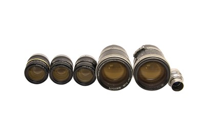 Lot 337 - JH Dallmeyer, Taylor Hobson & Carl Zeiss Cine Lenses.