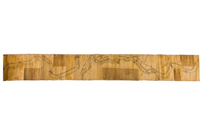 Lot 206 - PANORAMIC FISHING MAP OF THE THAMES, WEST LONDON, undated