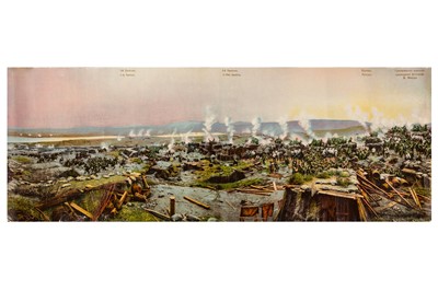 Lot 280 - PHOTOCHROM PANORAMA OF THE DEFENCE OF SEBASTOPOL, late 19th century