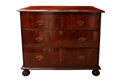 Lot 376 - A WALNUT CHEST, EARLY 18TH CENTURY