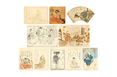 Lot 379 - A GROUP OF TEN JAPANESE WOODBLOCK PRINTS