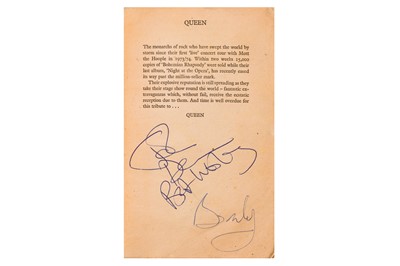 Lot 346 - Queen.- Brian May & John Deacon