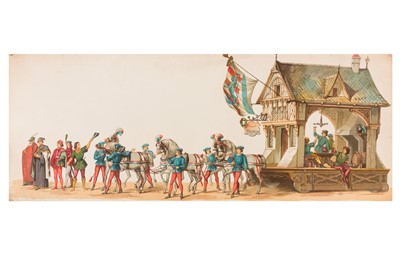 Lot 277 - Jonkheer, Ijzerdraad, W.B. (XIX) - HISTORICAL COSTUME PROCESSION FOR EMPEROR MAXIMILIAN I, 1867