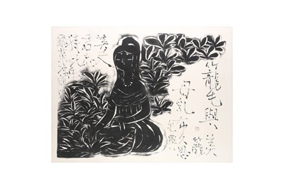 Lot 392 - A JAPANESE WOODBLOCK PRINT BY SHO'UN