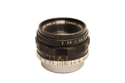 Lot 290 - Canon 35mm f2 M39 Lens.