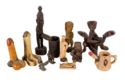 Lot 163 - A COLLECTION OF 60 EROTIC FIGURINES AND NOVELTY ITEMS