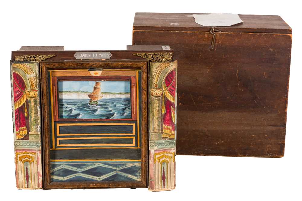 Lot 197 - MOVING PANORAMA TOY, 'LONDON TO PARIS',