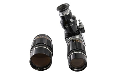 Lot 474 - Canon Rangefinder Mirror Box & Lenses.