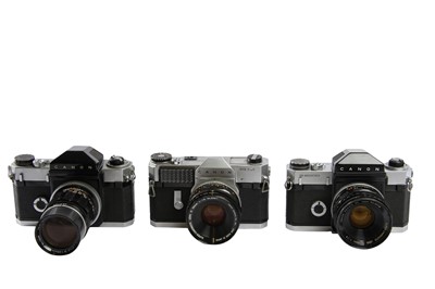Lot 194 - Three Canonflex SLR Cameras.