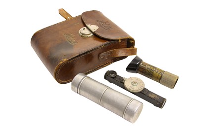 Lot 123 - Early Leica I Outfit Case 7 Accessories.