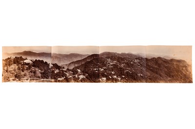 Lot 240 - PANORAMIC VIEW OF THE HIMALAYAS FROM NORTHERN INDIA, c.1900