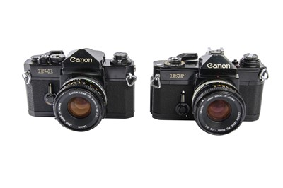 Lot 192 - Canon F1 & Canon EF Cameras.