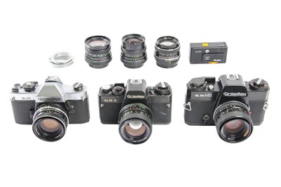 Lot 97 - Three Rolleiflex SLR Cameras.