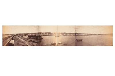 Lot 254 - PANORAMA OF PONTA DELGADA, SAO MIGUEL, AZORES, c.1880