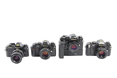 Lot 186 - A Nikon FG & Other Nikon Cameras.
