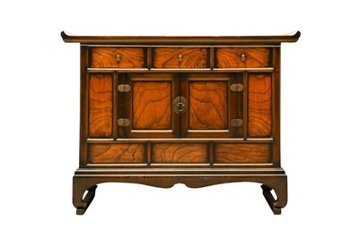 Lot 383 - A KOREAN WOOD CABINET