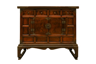 Lot 384 - A KOREAN WOOD CABINET