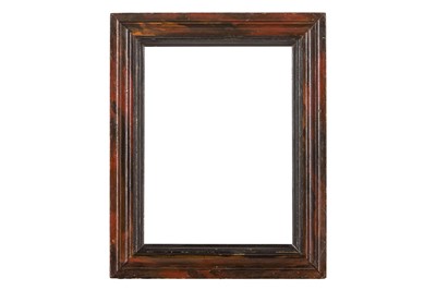 Lot 184 - A DUTCH 17TH CENTURY STYLE PAINTED AND EBONISED FRAME