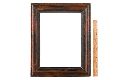Lot 184 - A DUTCH 17TH CENTURY STYLE PAINTED AND EBONISED FRAME