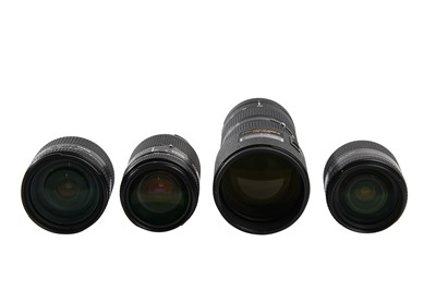 Lot 343 - Four Zoom Nikkor AF Lenses.