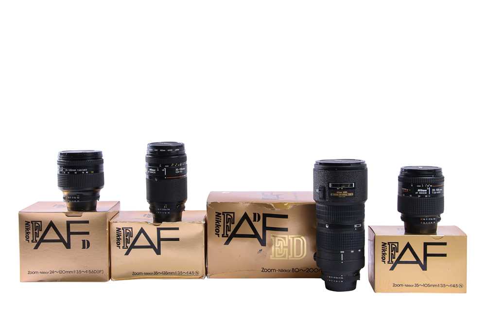 Lot 343 - Four Zoom Nikkor AF Lenses.