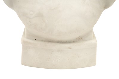 Lot 288 - A CHINESE BISCUIT PORCELAIN BUST OF MAO ZEDONG