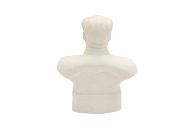 Lot 288 - A CHINESE BISCUIT PORCELAIN BUST OF MAO ZEDONG