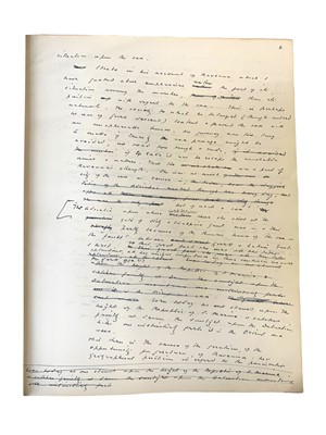 Lot 42 - Edward Hutton, Manuscript draft of ‘Ravenna: A Study’, 1913