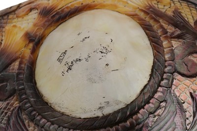 Lot 225 - A GROUP OF SEVEN DECORATED SHELLS