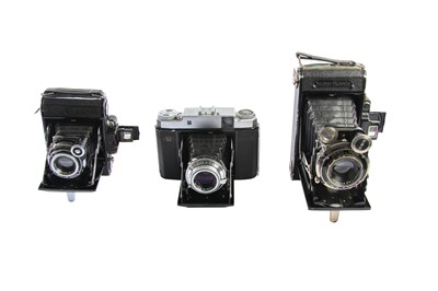 Lot 454 - Three Zeiss Ikonta Cameras.