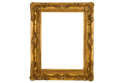 Lot 243 - A LOUIS XIV CARVED, COMPOSTION AND GILDED FRAME