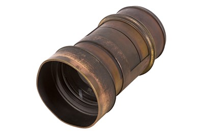 Lot 8 - A J.H Dallmeyer 2A Patent Waterhouse Stop Brass Portrait Lens