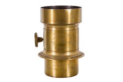 Lot 12 - A Voigtlander & Sohn Petzval Brass Lens