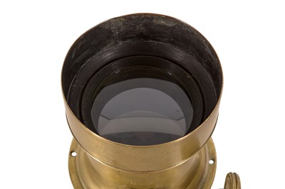 Lot 12 - A Voigtlander & Sohn Petzval Brass Lens