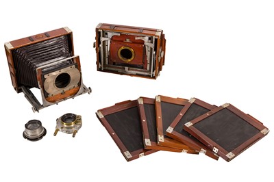 Lot 425 - A Pair of Shew & Co. Featherweight Cameras