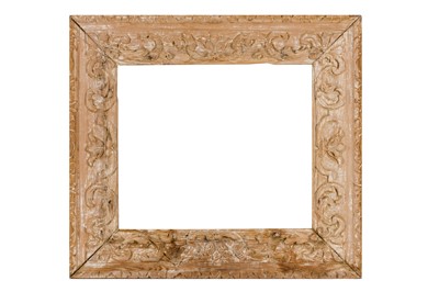 Lot 246 - AN ITALIAN 18TH CENTURY CARVED AND STRIPPED FRAME