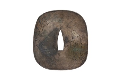 Lot 412 - A JAPANESE SENTOKU  TSUBA