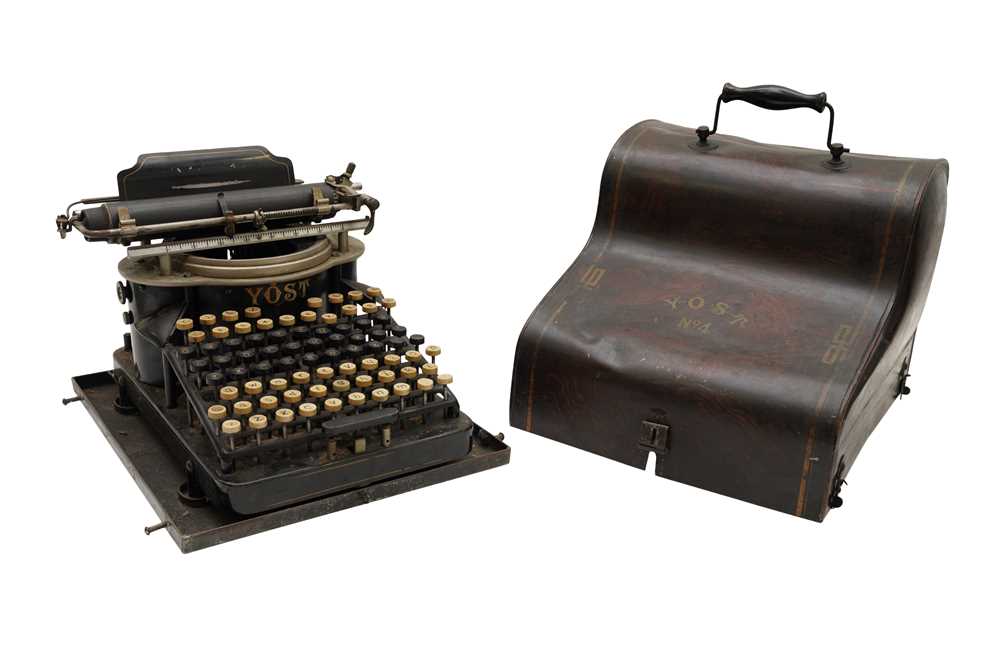 Lot 227 - AN AMERICAN YOST NO 4 TYPEWRITER, CIRCA 1895