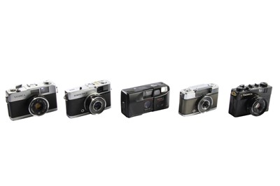 Lot 115 - Yashica & Olympus Point & Shoot Cameras.