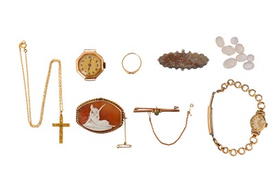 Lot 20 - A MIXED GROUP OF JEWELLERY ITEMS