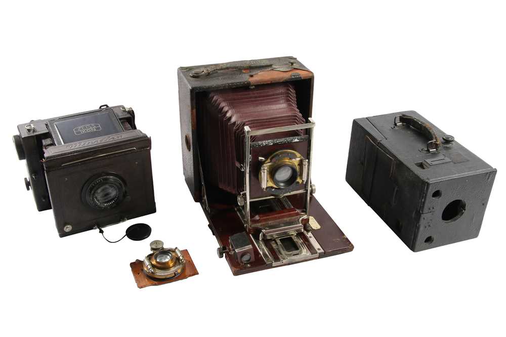 Lot 271 - Pony Premo no.6, Zeiss Microflex & Adams Yale no.2 Camera.