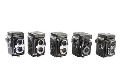Lot 231 - Five Yashica TLR Cameras.