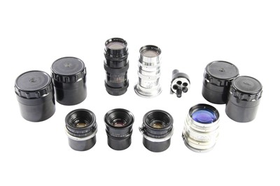 Lot 280 - A Selection of Russian Lenses.