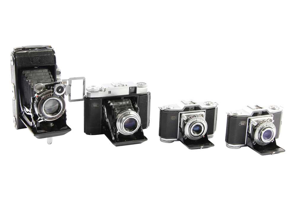 Struts Camera Lot 450 - Four Zeiss Strut Folding Cameras.