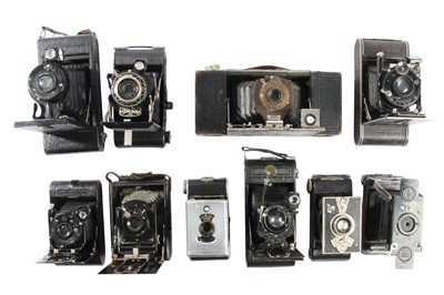 Lot 439 - Ernemann Bob V & Other Folding Cameras.