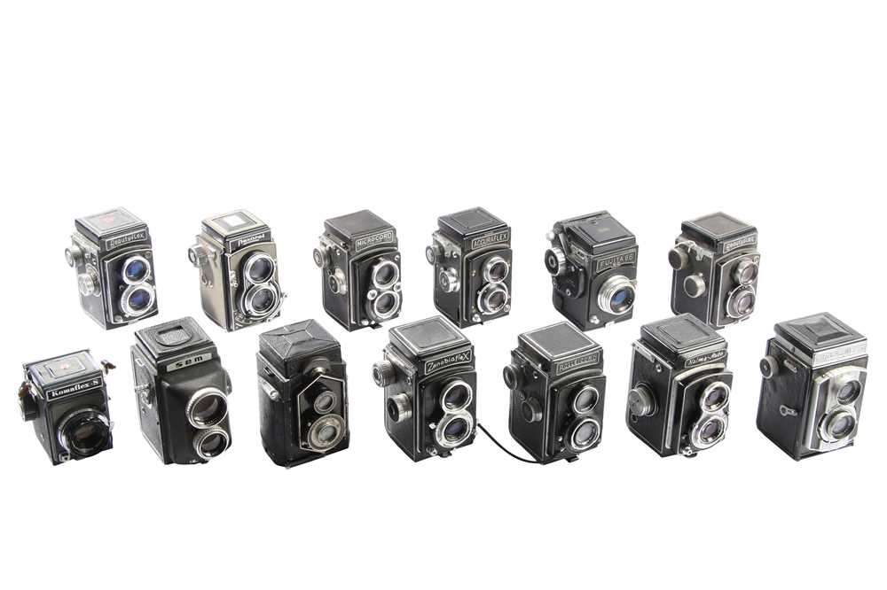 Lot 215 - Twelve TLR Cameras.