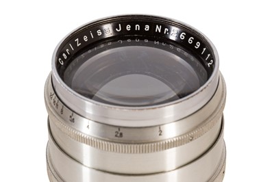 Lot 355 - A Carl Zeiss Jena 10cm f/2 Biotar Lens in Exacta Mount